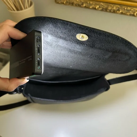 BLACK LEATHER SADDLE HORSE BIT SHOULDER/CROSSBODY BAG - Picture 4 of 7